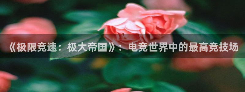 米兰电竞官方网站：《极限竞速：极大帝国》：电竞世界中的最高竞技场